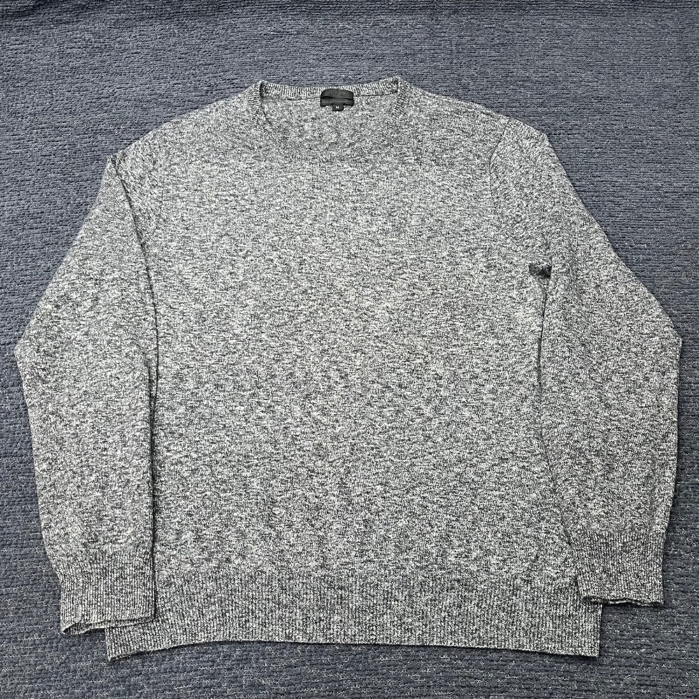 J.Crew Collection Mens Italian Cashmere‎ Crewneck Sweater Grey Marl Medium